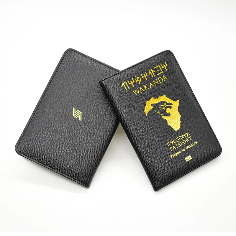 DIKEDAKU Wakanda Обложка для паспорта унисекс Rfid высокое качество из искусственной кожи держатель для паспорта Hogwarts Asgard чехол для паспорта Кошельки