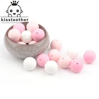 100 шт., силиконовые бусины для прорезывания зубов, 15 мм