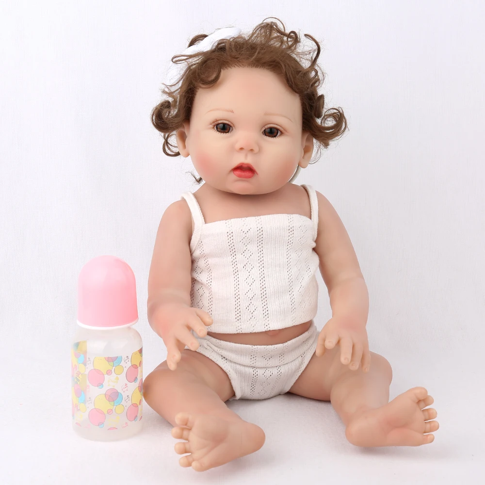 Кукла npk Reborn Baby 17 дюймов полный винил силикон inteiro reborn куклы игрушки для детей подарок bebes reborn 43 см куклы для новорожденных