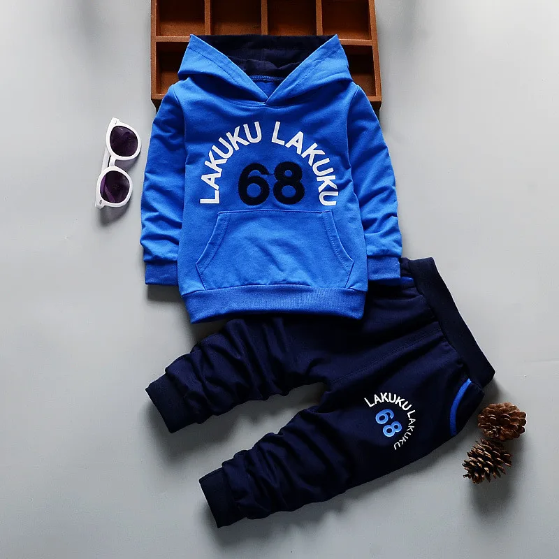 BibiCola Boys Clothing Sets Autumn Tracksuits Kids Hoodies Sport Suits Children Sweatshirts +Pants Clothes Set Outfits |