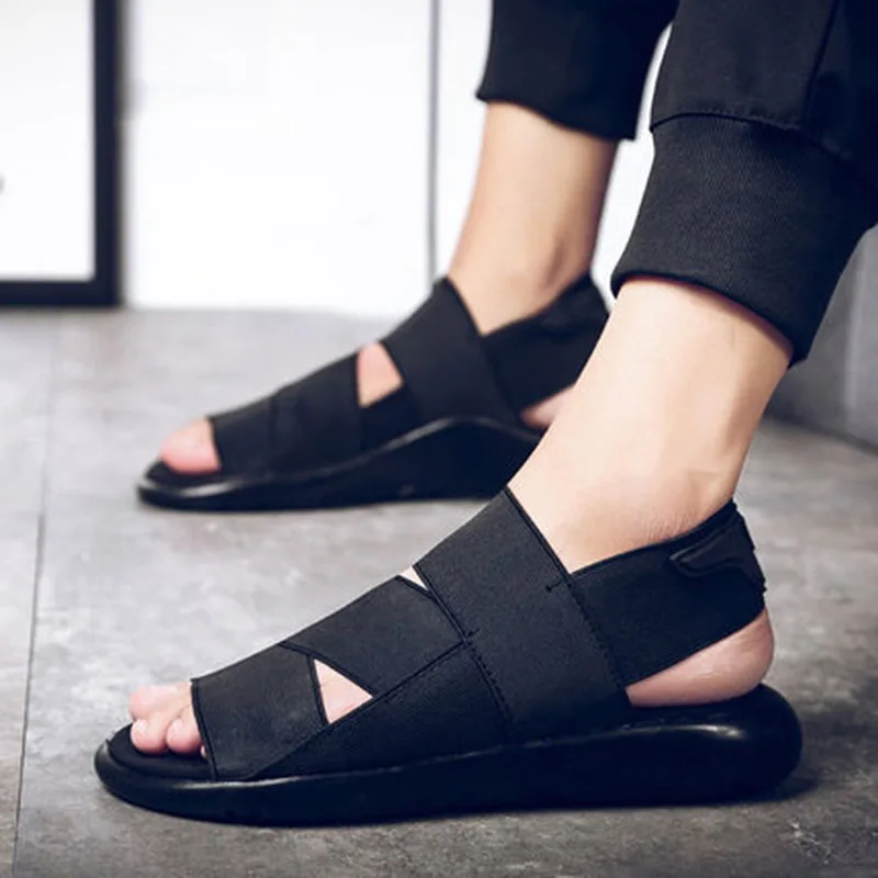 2019 Summer Men Sandals Personality Thick Bottom Beach Shoes Men's Trend Casual Autumn Roman Zapatos De Hombre | Обувь