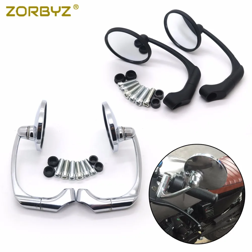 ZORBYZ 1 шт. мотоциклетные ретро круглые боковые зеркала заднего вида для GN125 кафе