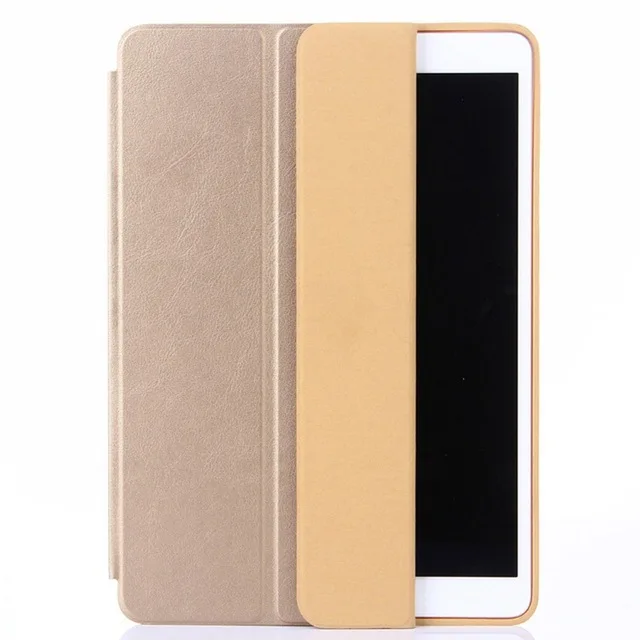 gold Ультратонкий умный чехол для iPad Pro 12,9 дюйма / из искусственной кожи, складной чехол-книжка s с функцией автоматического пробуждения/сна+ пленка+ ручка - Цвет: gold