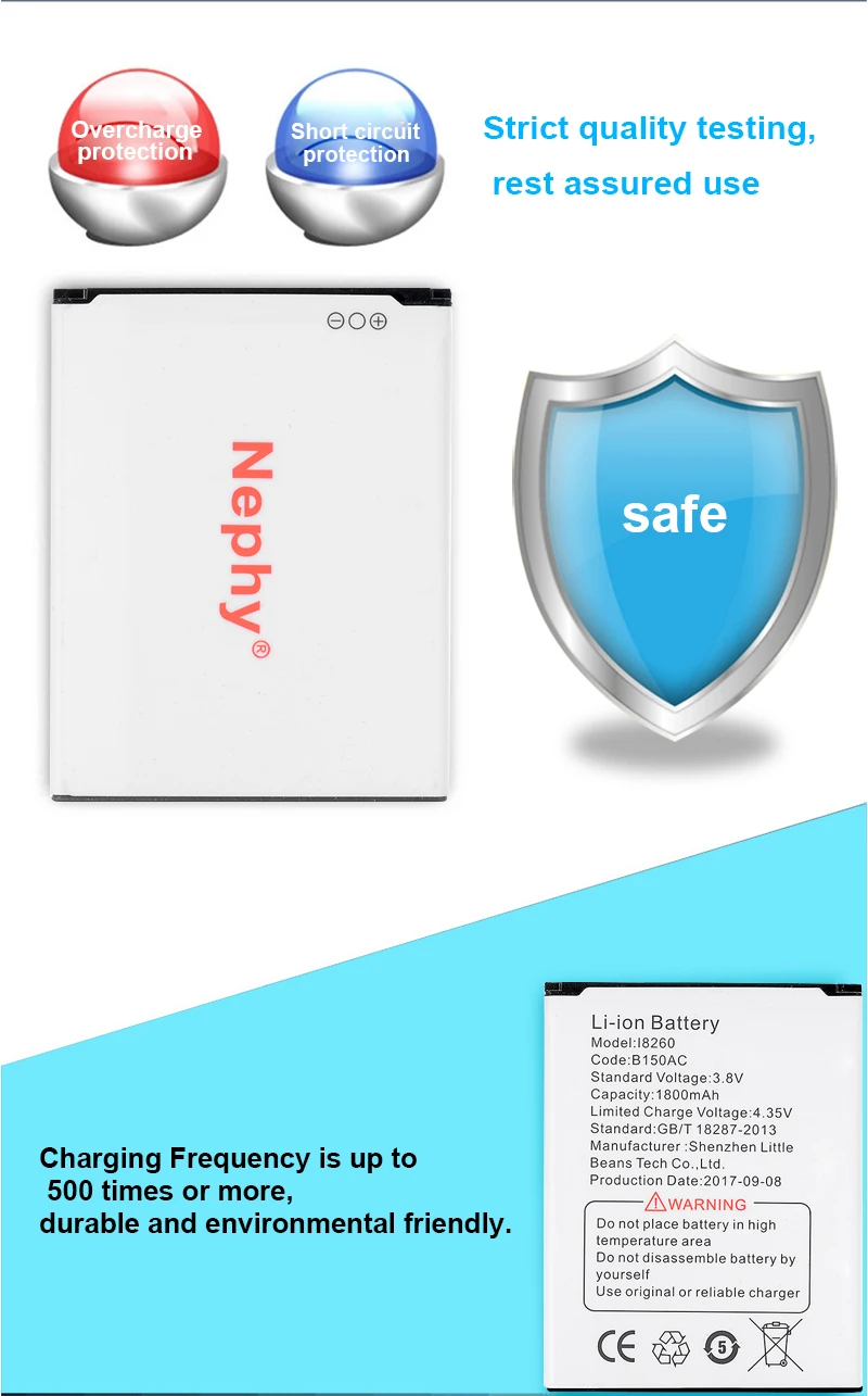 Nephy B150AC B150AE аккумулятор для samsung Galaxy Core i8260 i8262 GT-i8260 GT-i8262 Аккумуляторы для мобильных телефонов