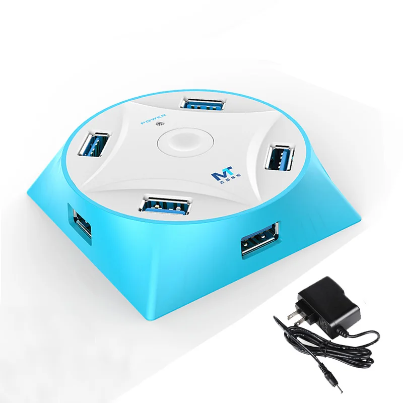 

MT-VIKI 7 Port USB3.0 Hub SS Super Speed USB 3.0 Distributor with External DC Power Supply MT-317