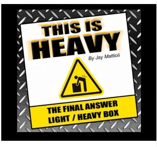 

This Is Heavy by Jay Mattioli Magic tricks