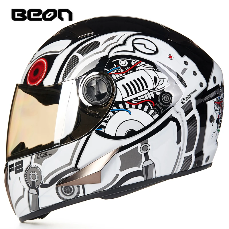 Мотоциклетный шлем Beon brand B500 с изображением острова Мэн TT | Автомобили и мотоциклы