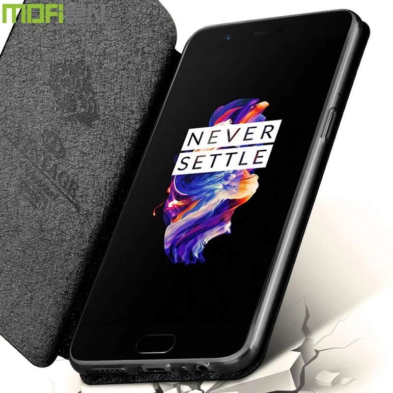 OnePlus5 чехол OnePlus 5 Чехол filp чехол силиконовый One Plus A5000 ультра тонкий задний ТПУ чехол Mofi задняя крышка чехол для OnePlus 5 книга