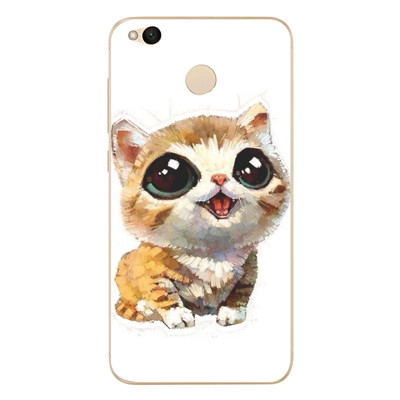 MLCRIYG Soft Phone Case For Xiaomi Redmi 4X TPU Cute Animal Cat Panda Rabbit Owl Dog Cases Cover Painted Design Fundas B109 |
