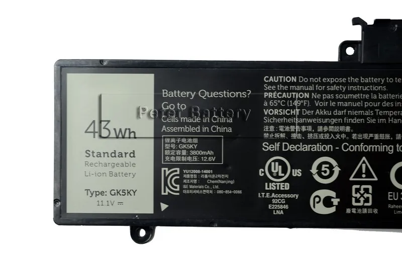 Оригинальный аккумулятор JIGU для ноутбука DELL Inspiron 13 7347 11 3147 15 7558 7348 GK5KY 04K8YH 31NP6/60/80 1 В