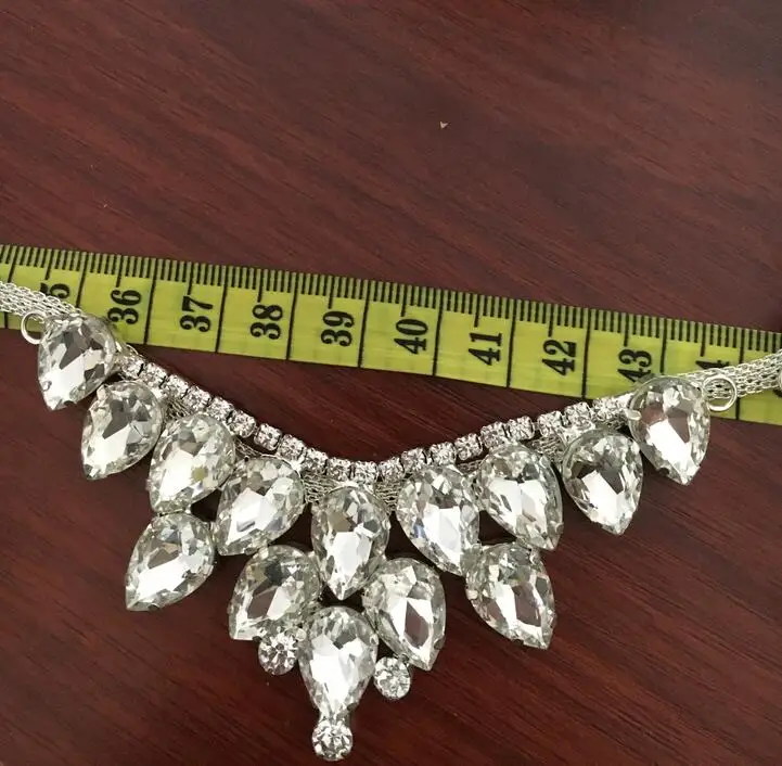 Цепочка с подвеской украшенная стразами 888 стекла 1 ярд|trim chain|rhinestone strassglass rhinestones |