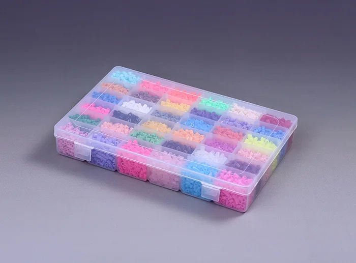 Бусины Perler 36 цветов 12000 шт. в коробке набор бусин 5 мм Hama бусины предохранители из