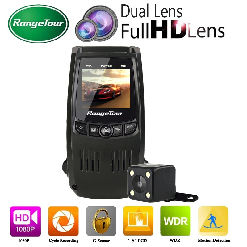 Двойной объектив мини скрытый Автомобильный видеорегистратор Автомобильная