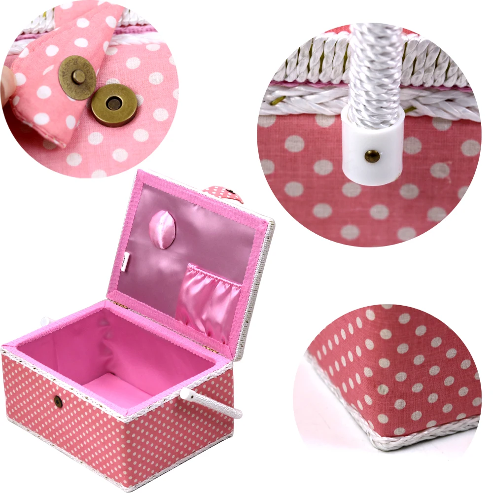 Большая корзина для шитья комплект коробка хранения Организатор с швейные