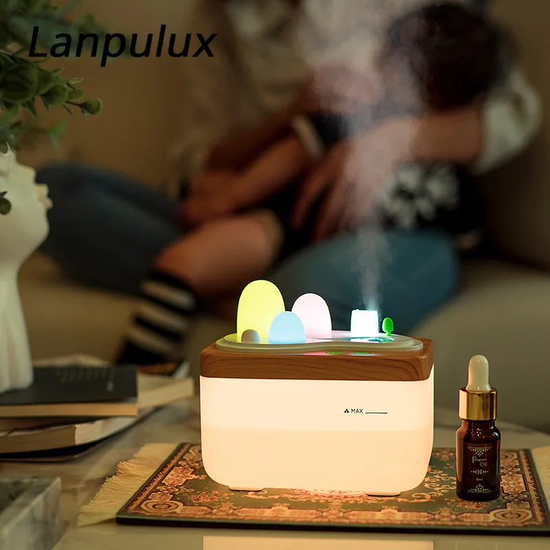 Lanpulux увлажнение аромат ночные светильники USB зарядка дистанционное управление