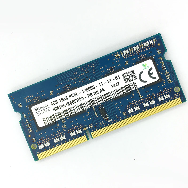Чипы SKhynix, Sodimm ram DDR3L, 4 Гб, 1600 МГц, 1,35 в, память для ноутбука, PC3L-12800S, 204pin, без ECC, память для ноутбука