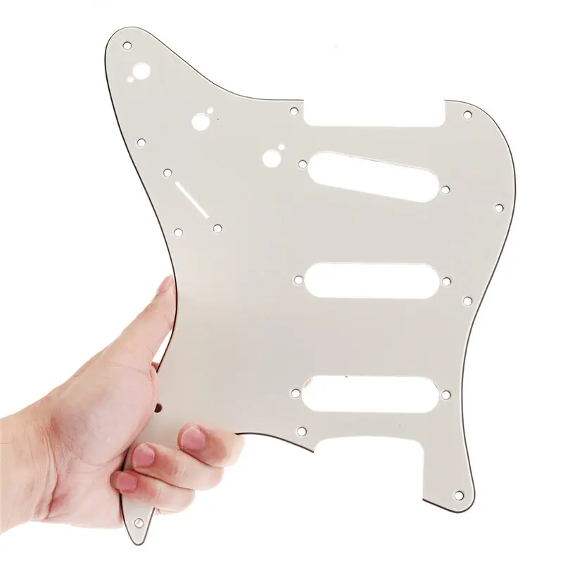 Ivory White Накладка sss для гитары с 11 отверстиями для США/MEX Fender Для Stratocaster Strat аксессуары для гитары - Цвет: Ivory White