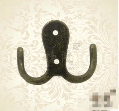 Тканевые крючки винтажные двойные из сплава цинка настенные для хранения ванной