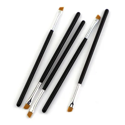 2Pcs Makeup Brush Cosmetic Brushes Kabuki Face Nose Brushes Concealer Foundation Eyebrow Eyeliner Blush Powder Makeup Tool
