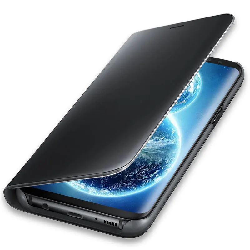 Для Samsung Galaxy S8 S 8 Plus зеркальный флип чехол 360 милый противоударный кожаный Броня
