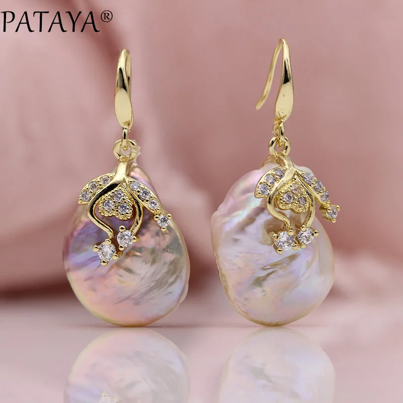 Женские серьги с пресноводным жемчугом круглые|earrings wedding jewelry|gold earings luxuryluxury earrings |