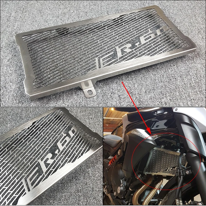 ER6N ER-6N ER 6N мотоцикл решетка радиатора Решетка гвардии Обложка протектор для Kawasaki 2006 2007 2012 2013 ER-6N