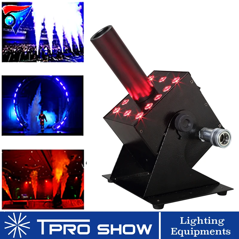 CO2 Cannon RGB LED красочный холодный туман Колонка сценический эффект машина мульти