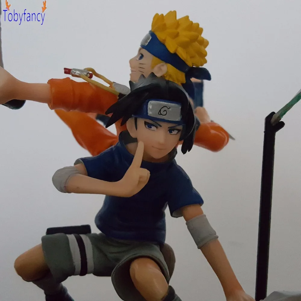 Наруто Фигурки Саске камень ПВХ 150 мм модель игрушки Аниме Ultimate Ninja буря рисунок |