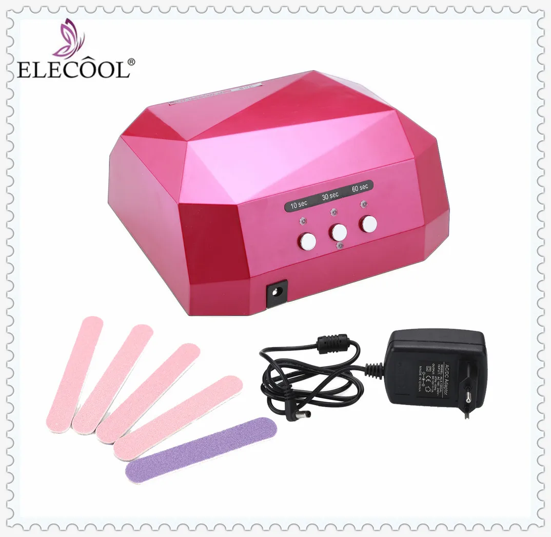 Elegant 1 комплект 36W 12V светодиодный CCFL лак для ногтей УФ лампа сушки гель лака