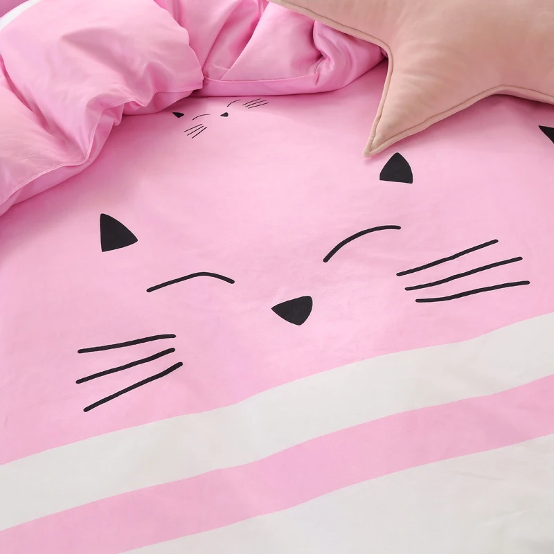 Товары для ухода за кожей постельного белья из трех/четыре 1 предмет розовое