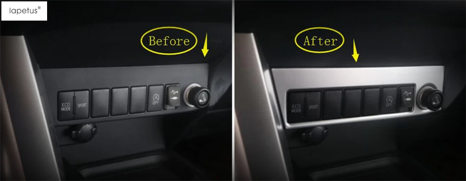 Lapetus аксессуары для Toyota Rav4 Rav 4 2016 2017 2018 кнопка переключателя прикуривателя панель