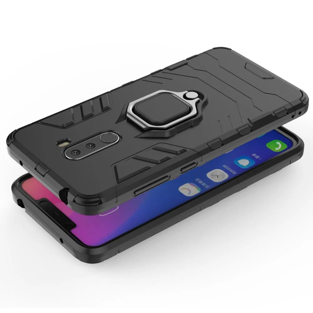 Чехол YeeSite с кольцом-подставкой для xiaomi POCOPHONE F1 POCO противоударный силиконовый