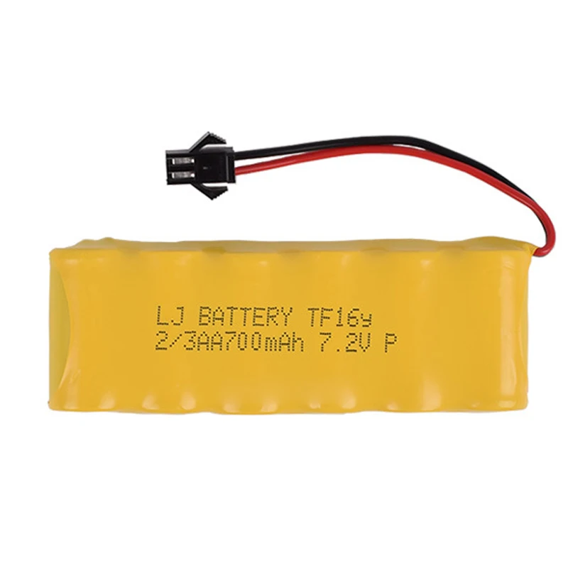 7 2 v 700mAh 2/3AA NI CD аккумулятор электрический водяной пистолет игрушки с одной