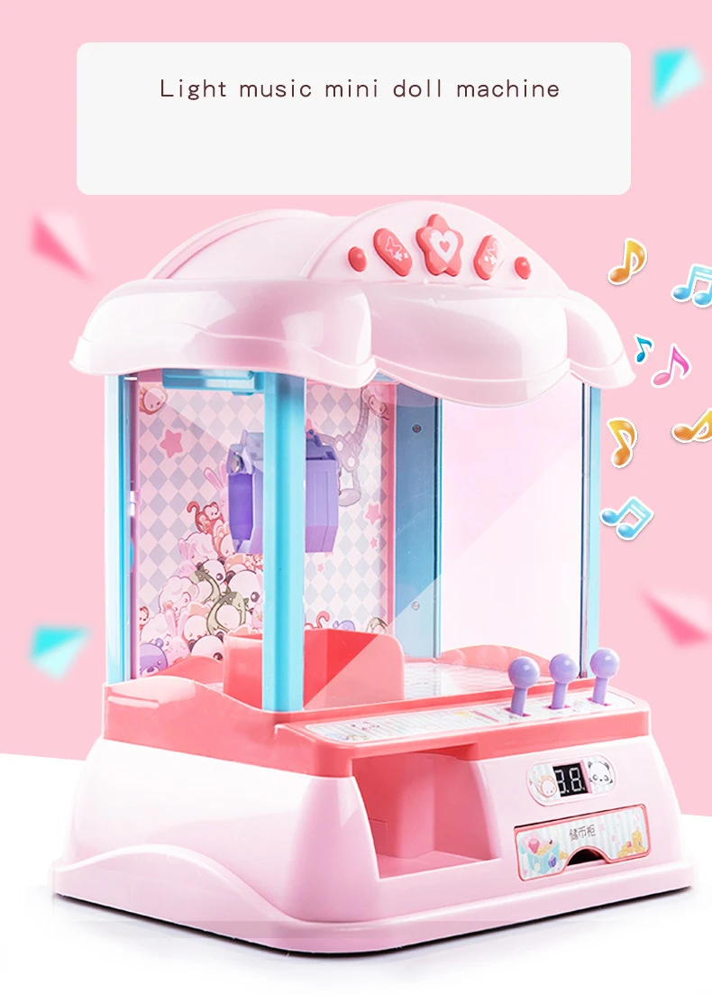 Детские игрушки мини коготь кран для игровых автоматов клип кукла машина Монета конфеты машина твист яйцо машина домашняя игровая консоль