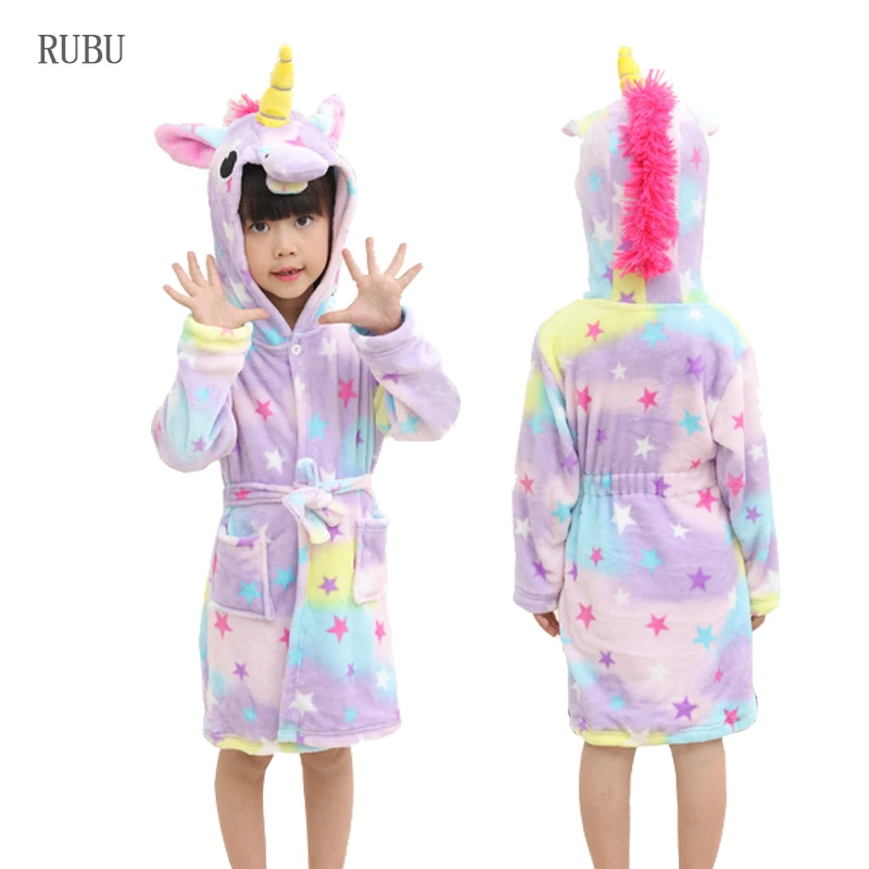 Лидер продаж детский халат с изображением животных для мальчиков пижамы девочек