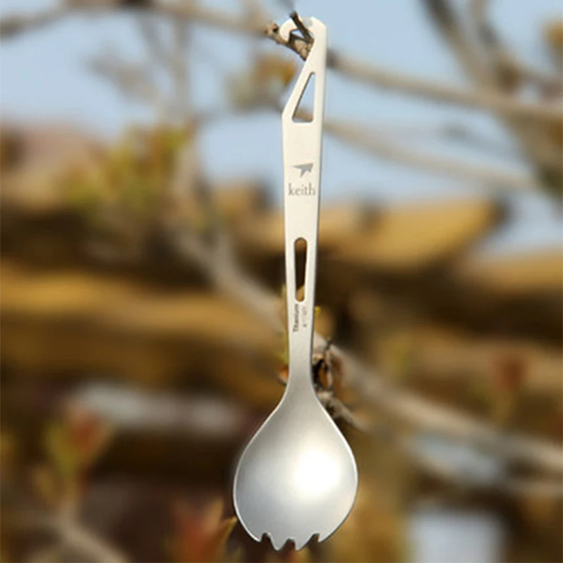 Keith Titanium Spork многофункциональные портативные столовые приборы для кемпинга на