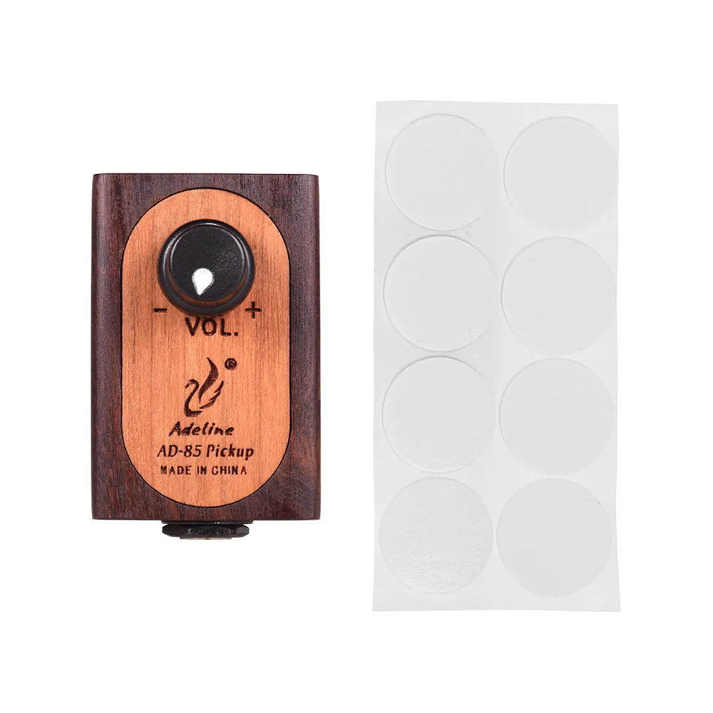 

Adeline Self-adhesive Wooden Guitar Pickup Transducer with Volume Control for Acoustic Classic Folk Guitar Ukulele Violin Cajon