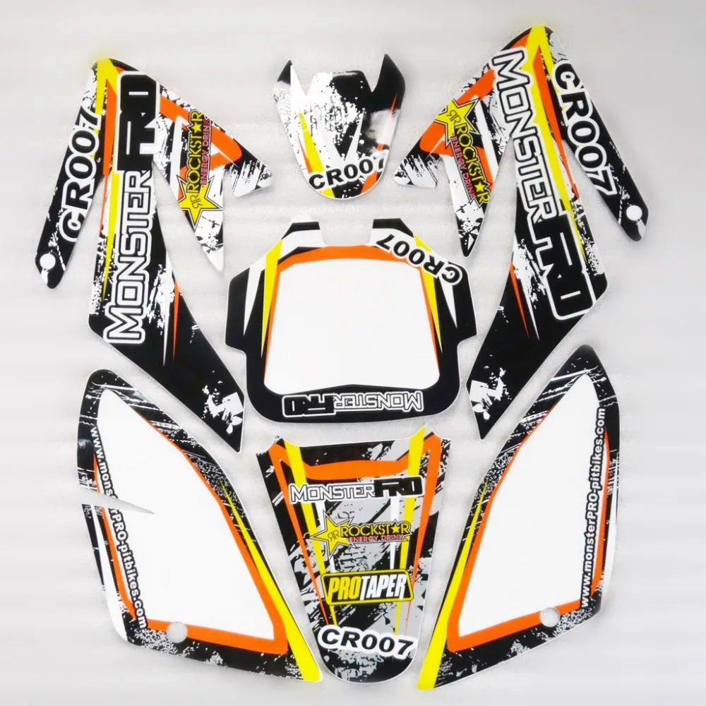 3M CRF70 Графический комплект наклеек наклейки для Honda двигатель грязь питбайк
