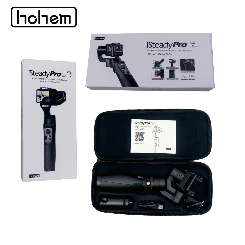 3 осевой Ручной Стабилизатор hohem iSteady Pro 2 для экшн камеры DJI Osmo стабилизатор
