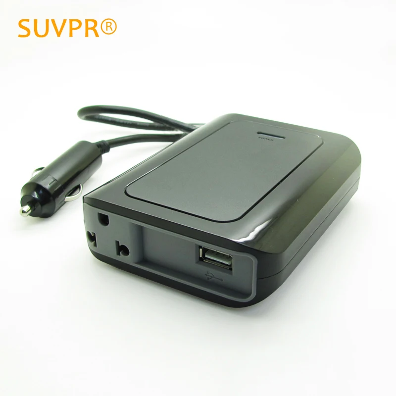 SUVPR ультратонкий автомобильный инвертор из 12 В в 220 200 Вт преобразователь