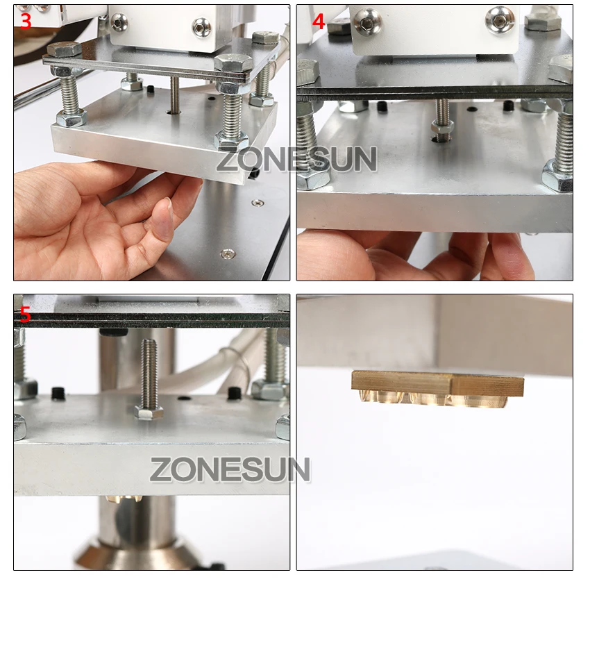 ZONESUN ZS-90, новая машина для горячего тиснения фольгой, ручная Бронзирующая машина для ПВХ карты, кожи, бумаги, тиснения, штамповки