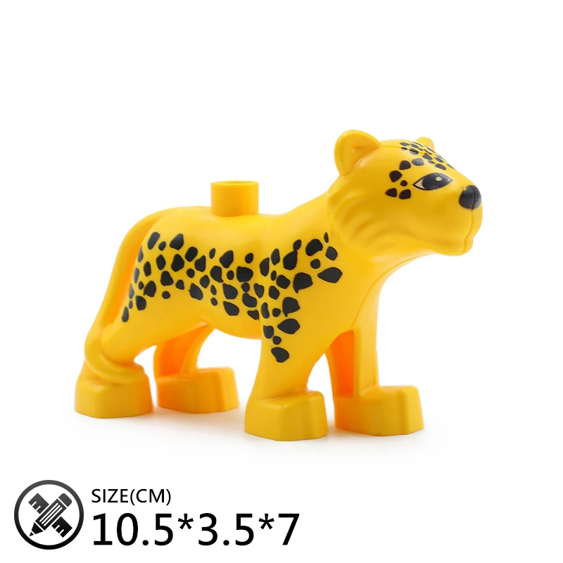 

Zoo Animal Panda Giraffe Model Big Building Blocks Accessory Toy For Children Compatible Big Size Brick Animal Set Bricks Gift