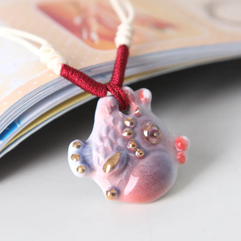 2014 Модный темпераментный оригинальный поцелуй рыба глазурь фарфор вязаные