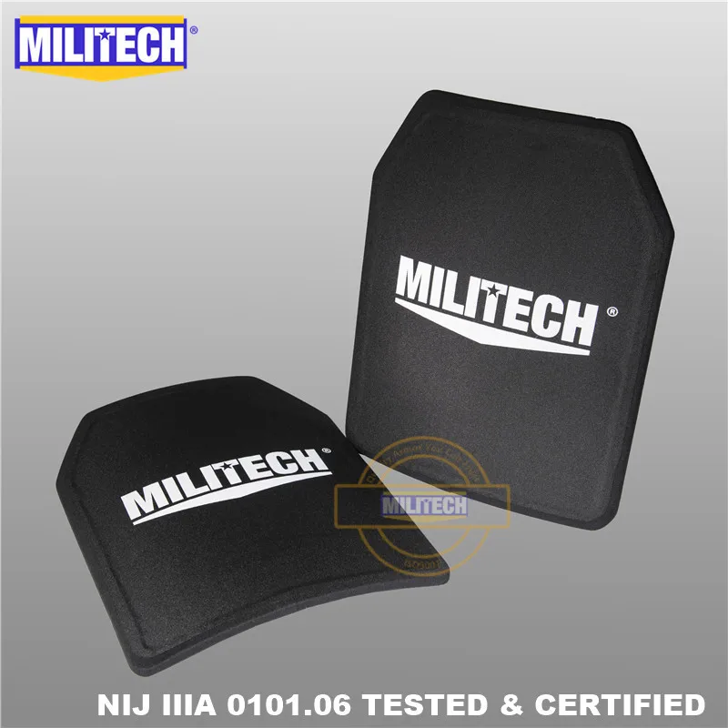 MILITECH 2 шт. пара 11x14 дюймов шутеры Cut NIJ IIIA 3A ультра светильник вес баллистическая панель пуленепробиваемый рюкзак PE пластина