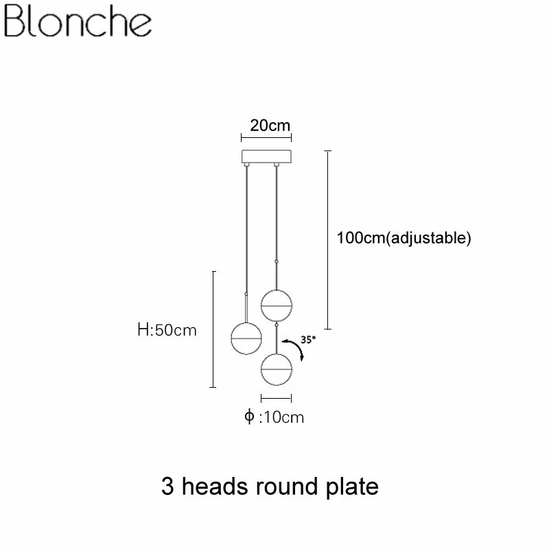 3 Heads Round Plate Скандинавские Хрустальные стеклянные шаровые подвесные светильники, Золотой светодиодный современный подвесной светильник для дома, гостиной, лофт, промышленный декор, светильник, светильники - Цвет корпуса: 3 Heads Round Plate