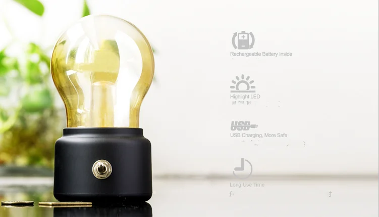 Светодиодный ночник usb зарядка в спальню кофе бар атмосфера классическая лампа ночник