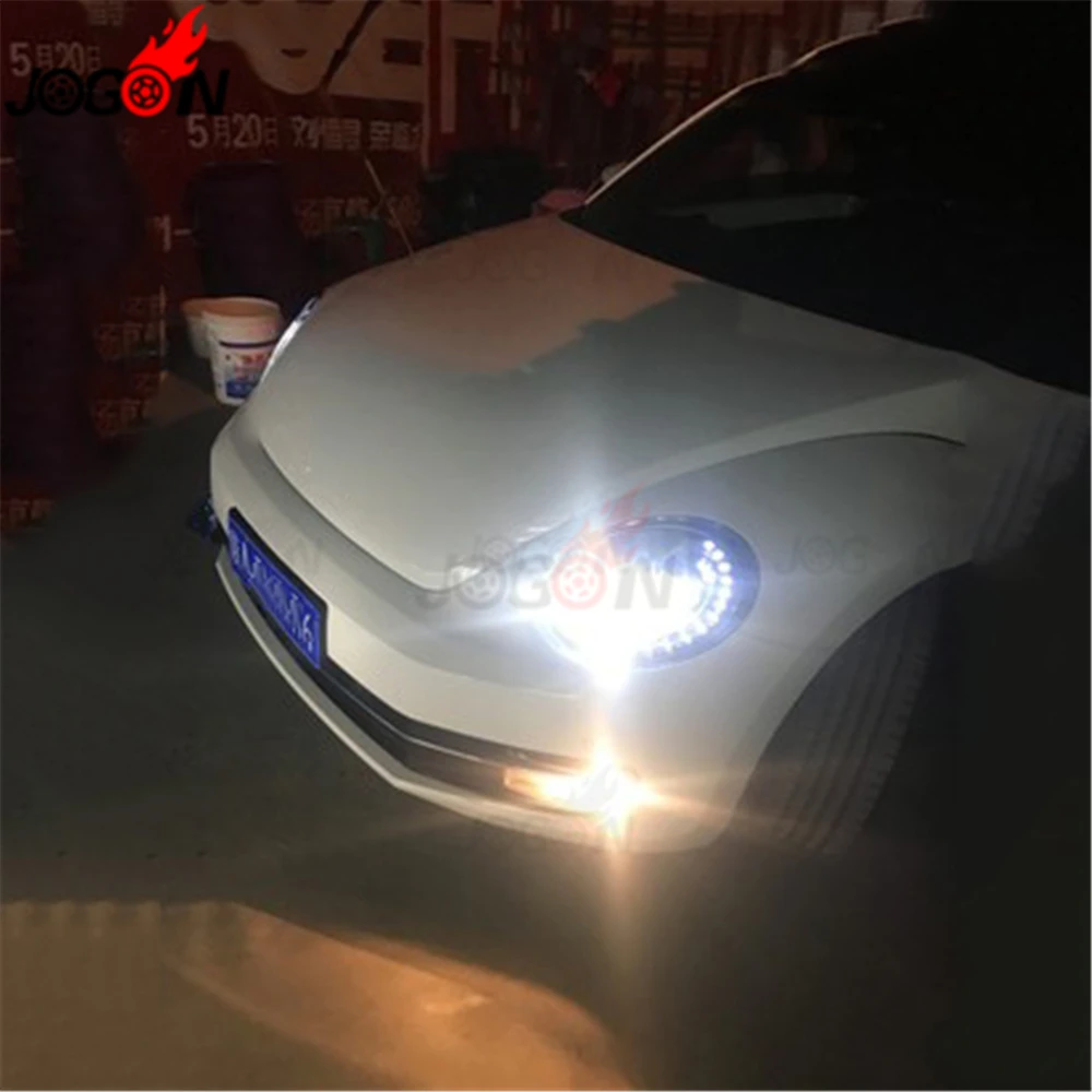 Автомобильный светодиодный фар HID комплект передних фар лампа линзы Накладка для VW Volkswagen Жук A5 2013- 2 шт