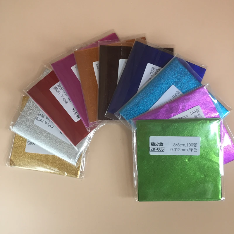 8 см Апельсиновая пленка для проверки оловянной фольги упаковочная бумага