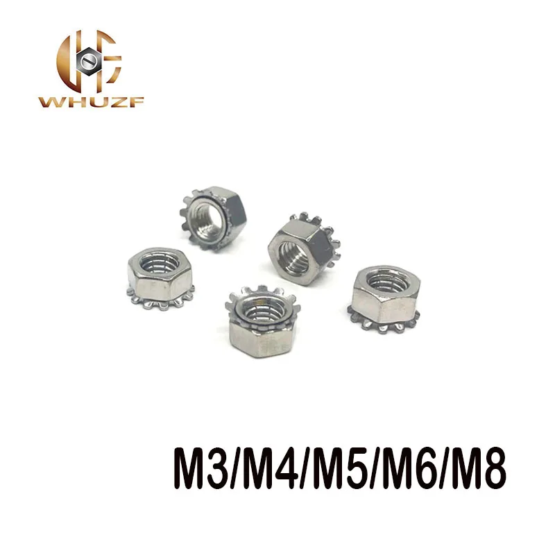 M3 M4 M5 M6 M8 M10 оцинкованная K-type K-Lock гайка Keps гайки зубчатая Шестигранная |