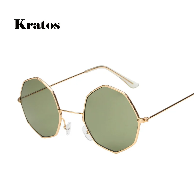 Kratos Brand Designer Sunglasses For Women Luxury Metal Eyewear Retro Vintage Mens Clear Sun Glass 2018 Octagon Shades Lunette | Аксессуары